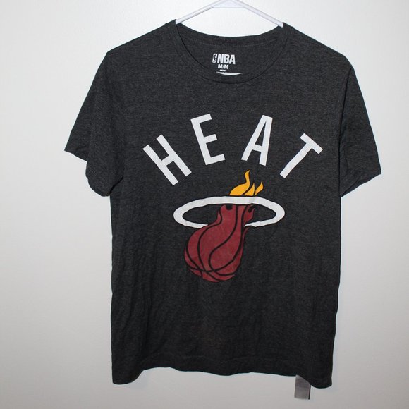 Miami Heat Mens Medium Grey Teeshirt - Picture 1 of 4